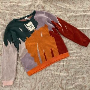 NWT Nordstrom Open Edit Colorful Sweater